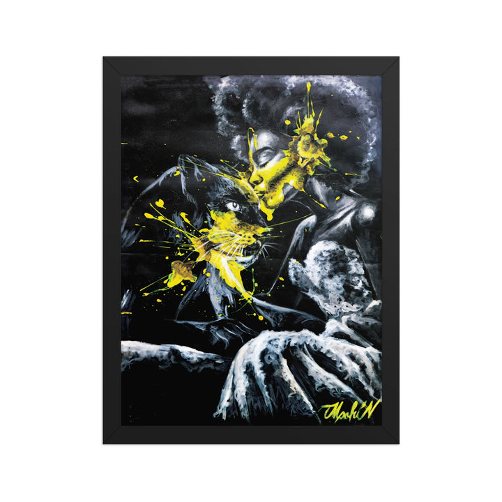 Poster - Panther Spirit, Nokuthula M Mpofu Schwarz / 30×40 cm artlia