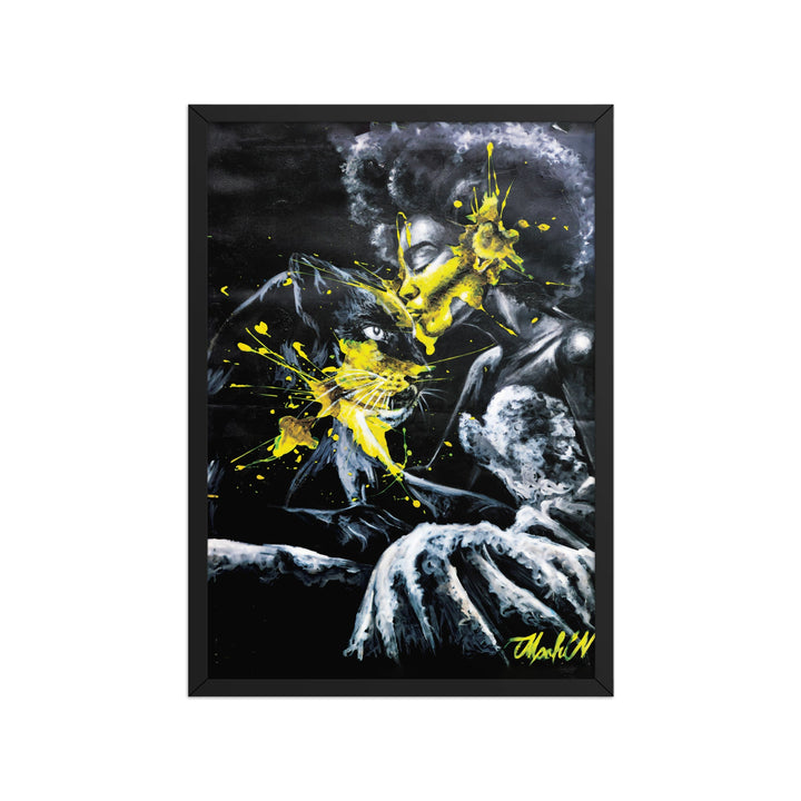 Poster - Panther Spirit, Nokuthula M Mpofu Schwarz / A1 (59.4×84.1 cm) artlia