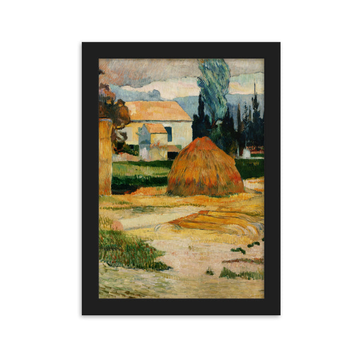 Poster - Paul Gauguin, Landschaft bei Arles Schwarz / 21×30 cm artlia