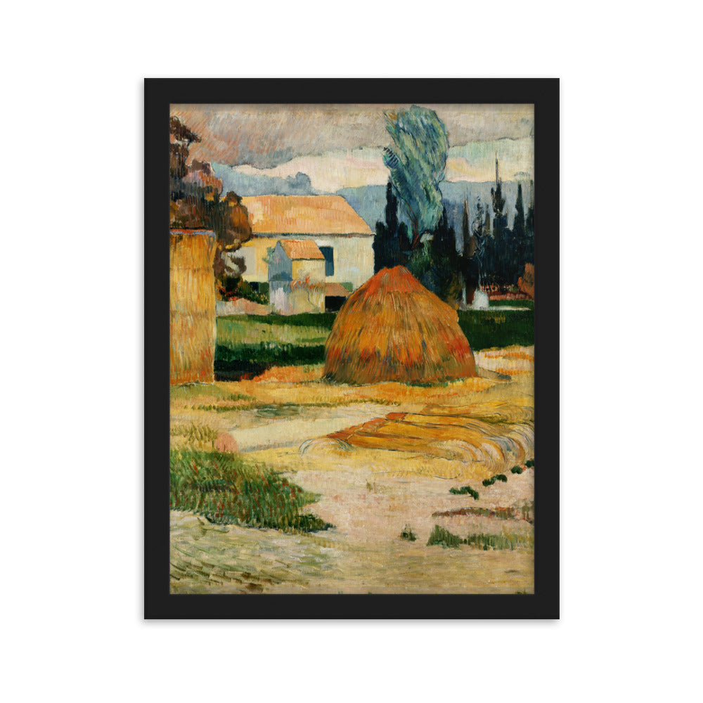 Poster - Paul Gauguin, Landschaft bei Arles Schwarz / 30×40 cm artlia