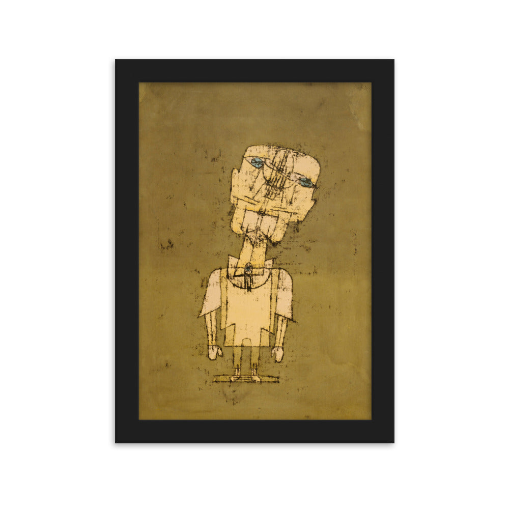 Poster - Paul Klee, Gespenst eines Genies Schwarz / 21×30 cm artlia