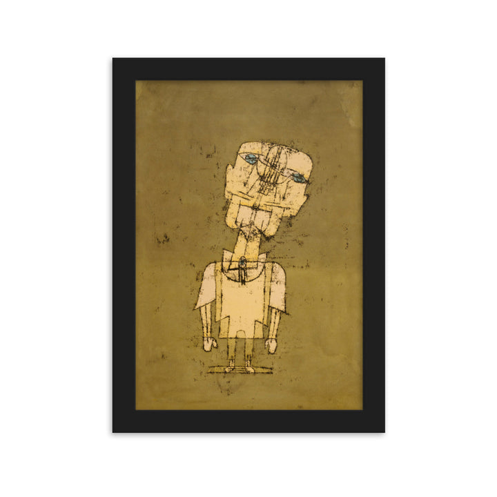 Poster - Paul Klee, Gespenst eines Genies Schwarz / 21×30 cm artlia