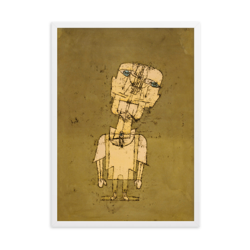 Poster - Paul Klee, Gespenst eines Genies Weiß / 50×70 cm artlia