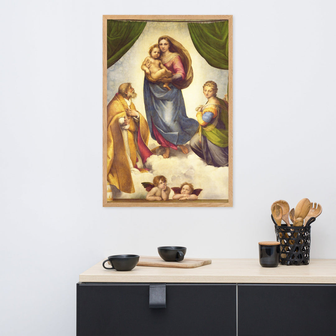 Poster - Raffaello Sanzio da Urbino, Die Sixtinische Madonna artlia