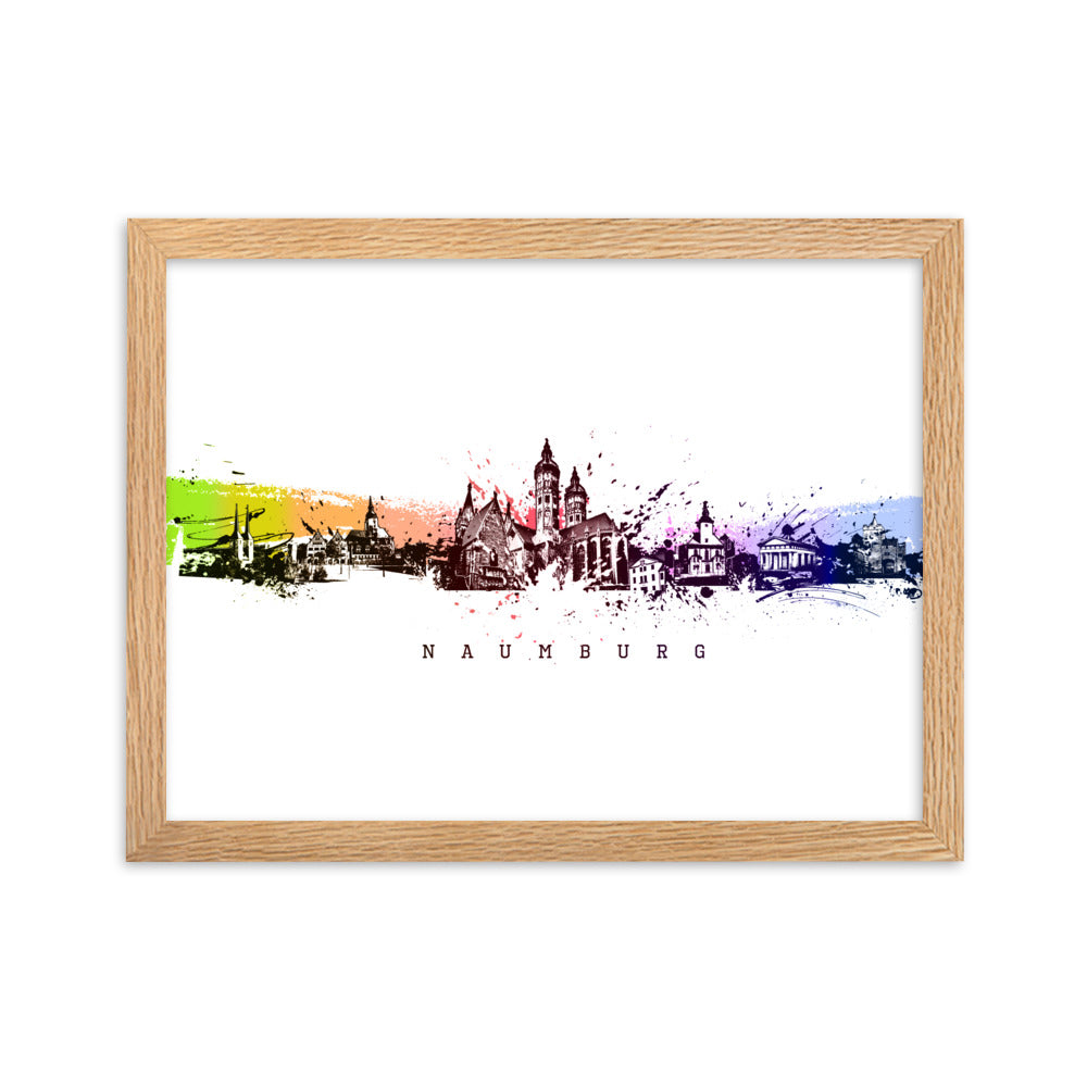 Poster - Skyline Naumburg Oak / 30×40 cm artlia