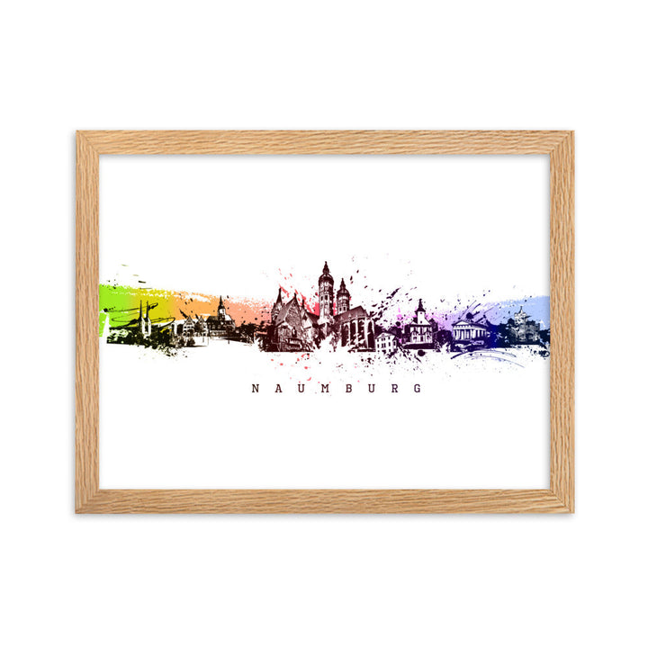 Poster - Skyline Naumburg Oak / 30×40 cm artlia