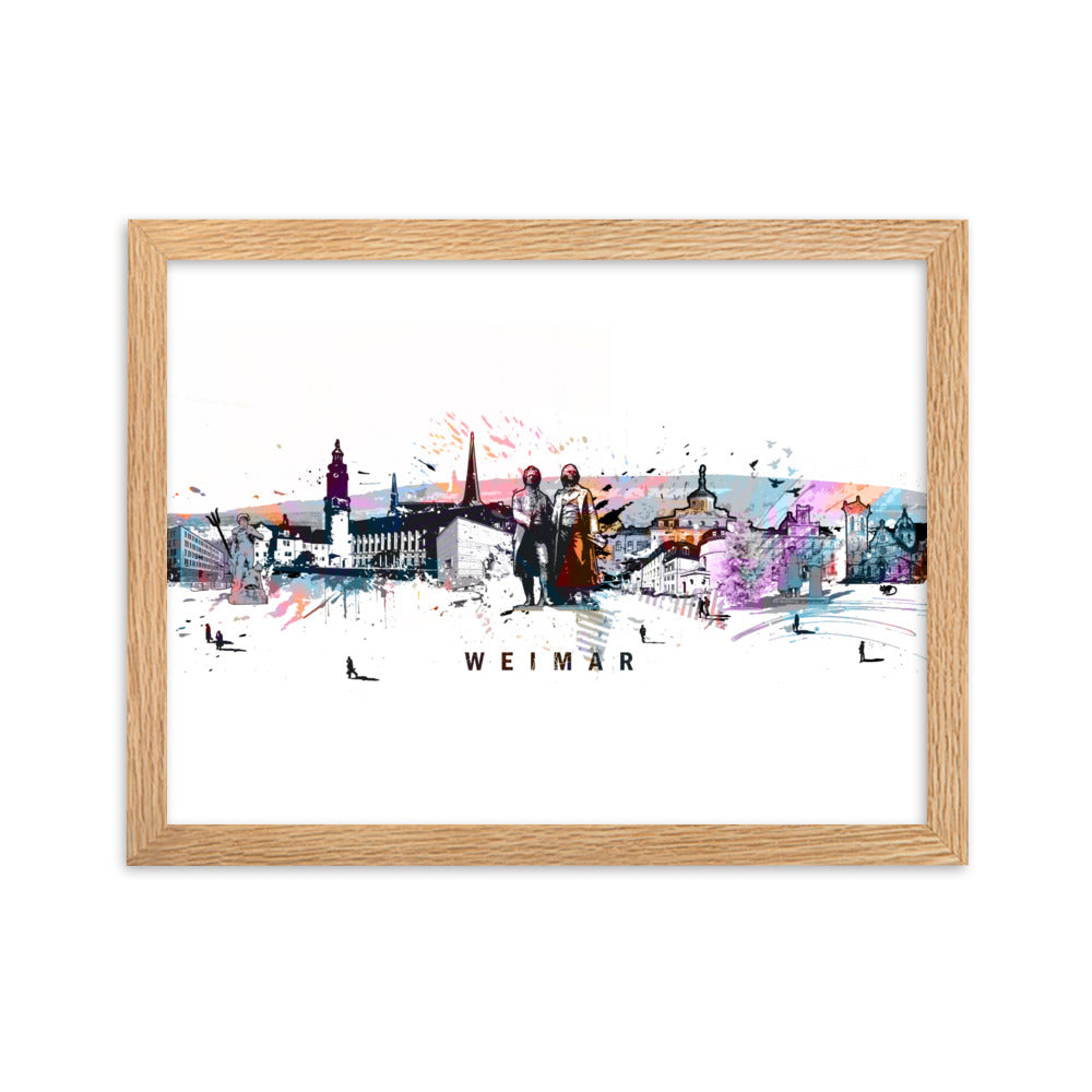 Poster - Skyline Weimar Oak / 30×40 cm artlia