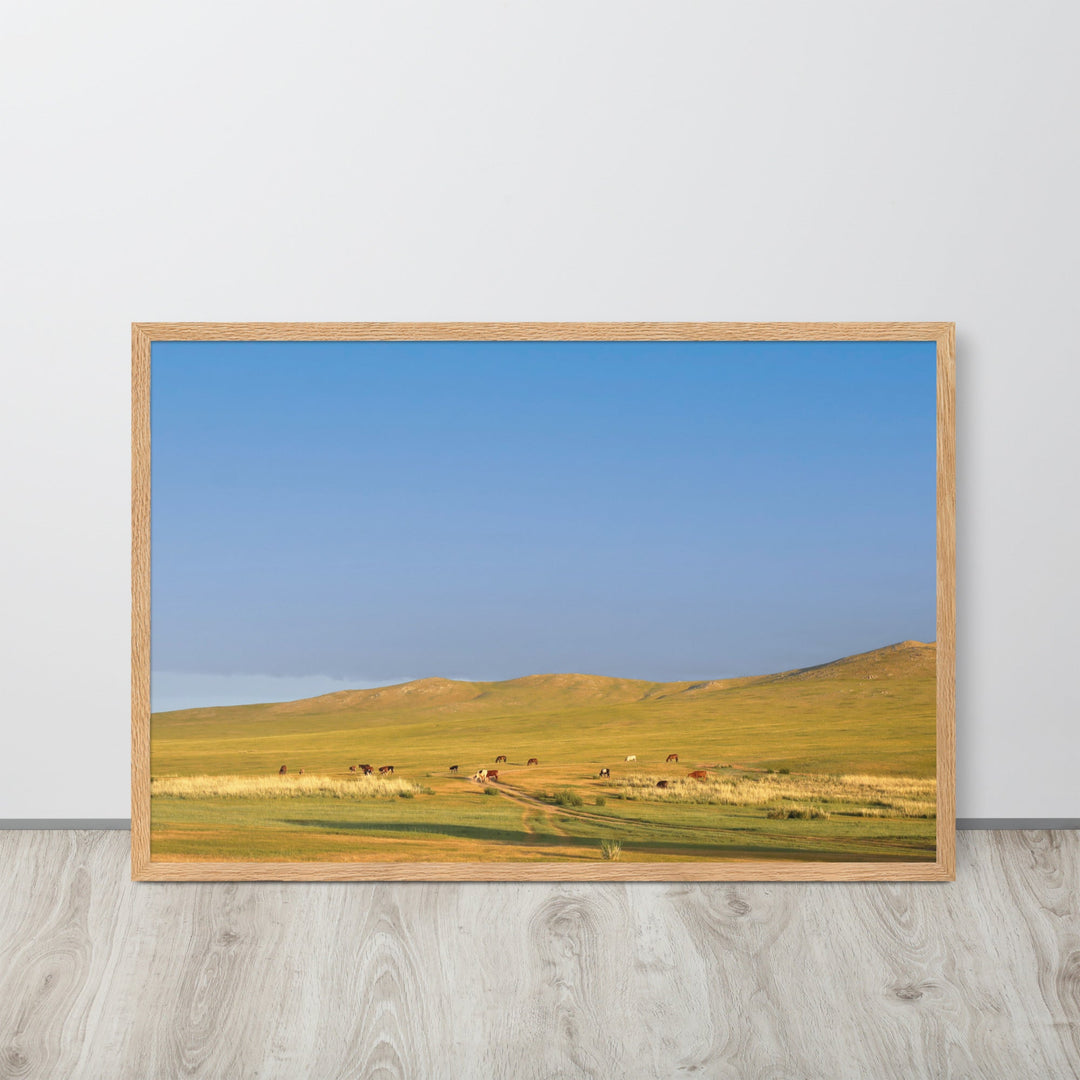 Poster - Steppe on a calm morning, Mongolia artlia