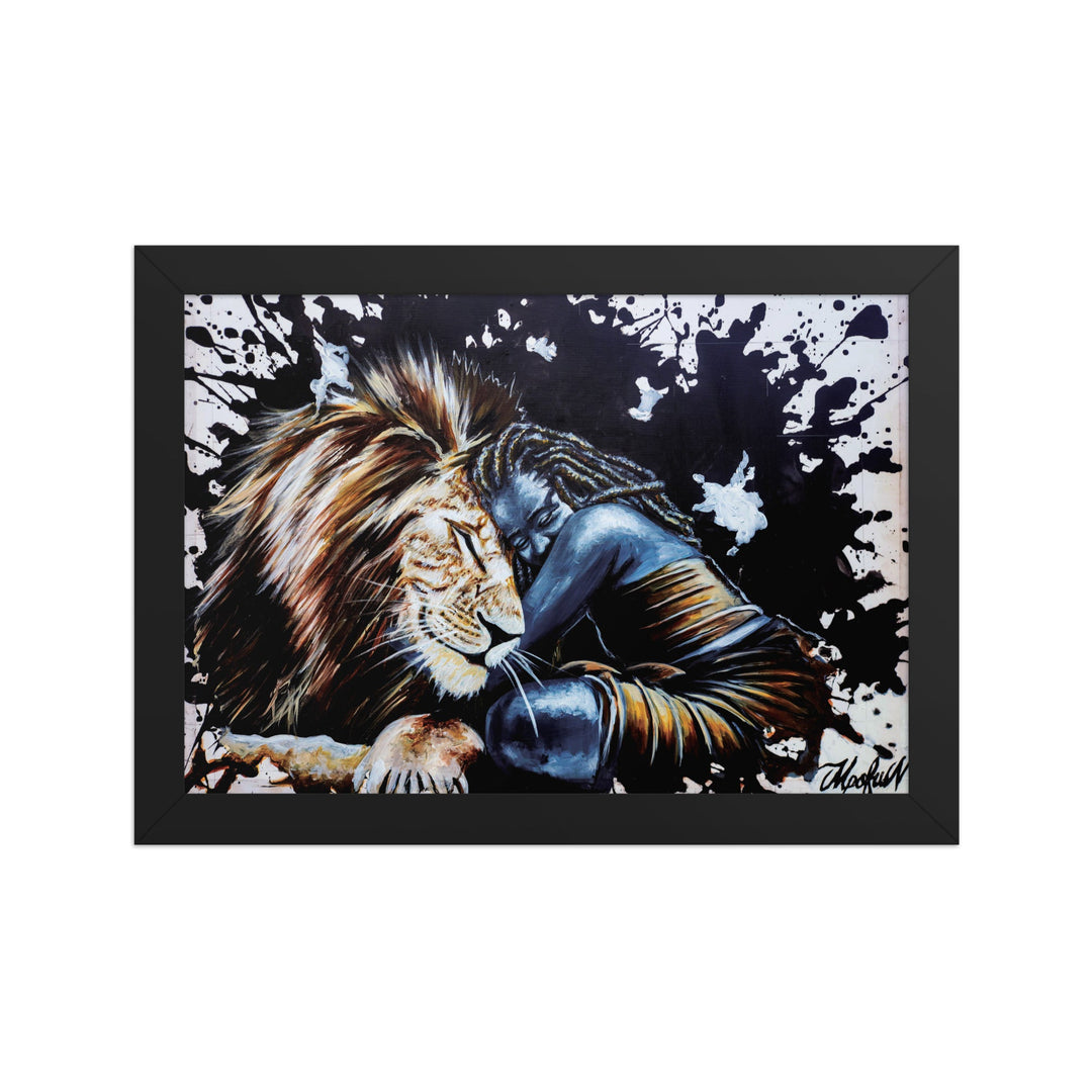 Poster - The Lioness, Nokuthula M Mpofu Schwarz / 21×30 cm artlia