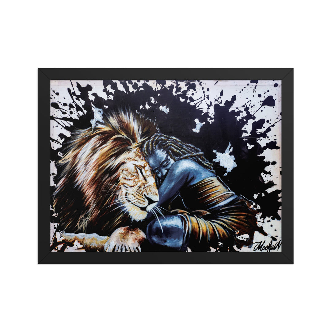 Poster - The Lioness, Nokuthula M Mpofu Schwarz / 30×40 cm artlia