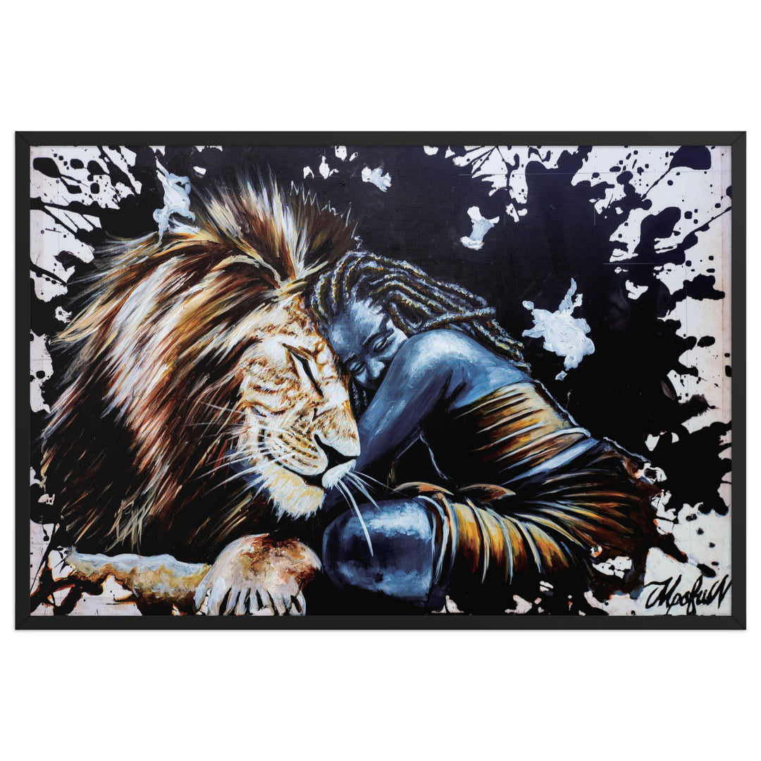 Poster - The Lioness, Nokuthula M Mpofu Schwarz / 61×91 cm artlia