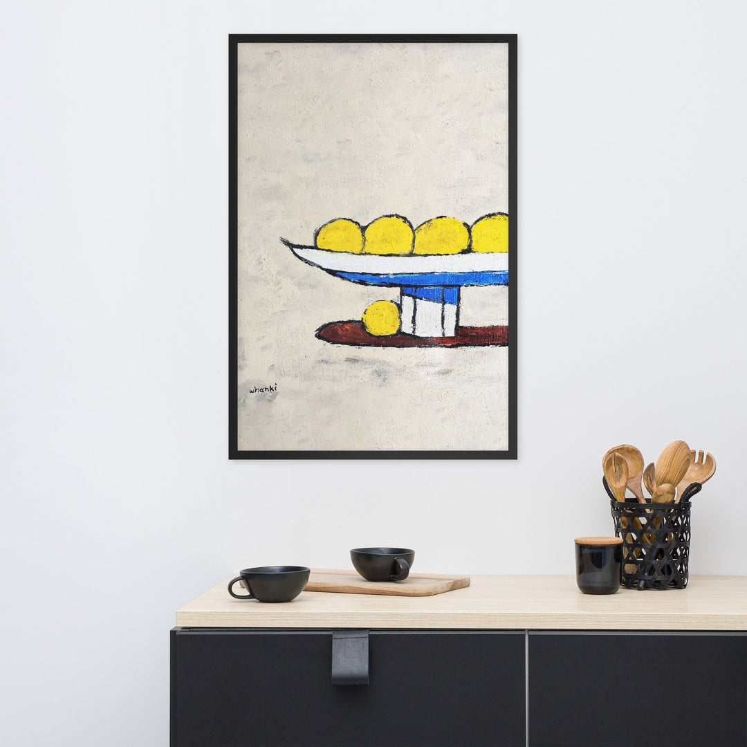Poster - Whanki Kim, Zitronen auf Tablett artlia
