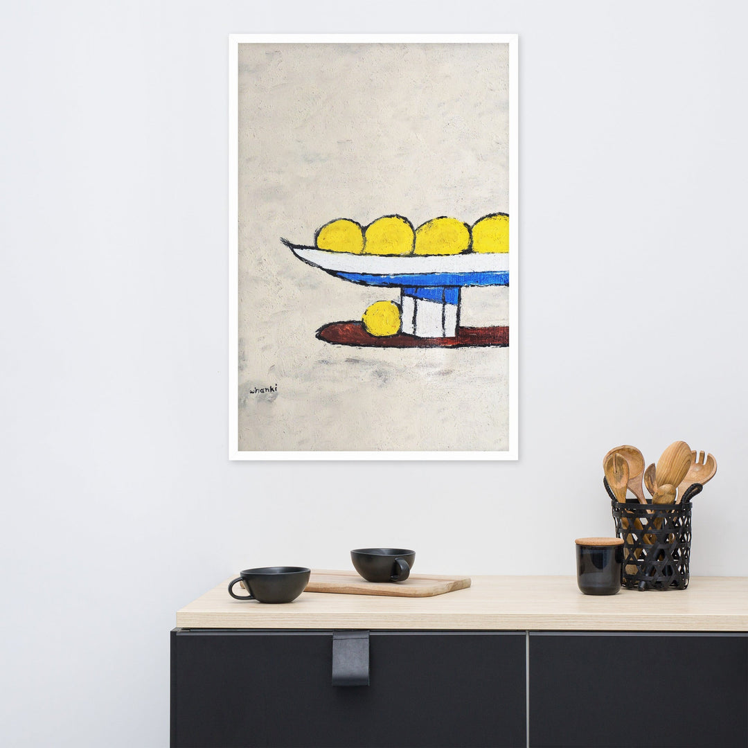 Poster - Whanki Kim, Zitronen auf Tablett artlia