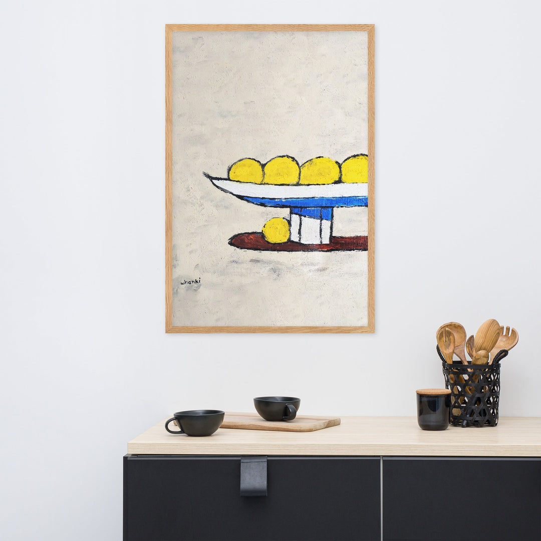 Poster - Whanki Kim, Zitronen auf Tablett artlia