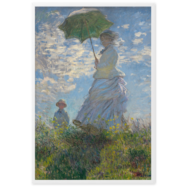 Poster - Woman with a Parasol - Madame Monet and Her Son artlia