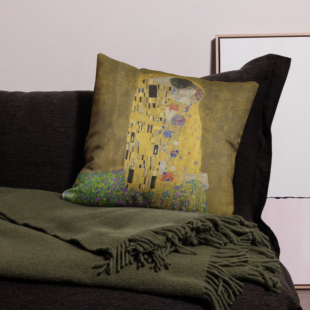 Premium-Kissen - Gustav Klimt, Der Kuss artlia