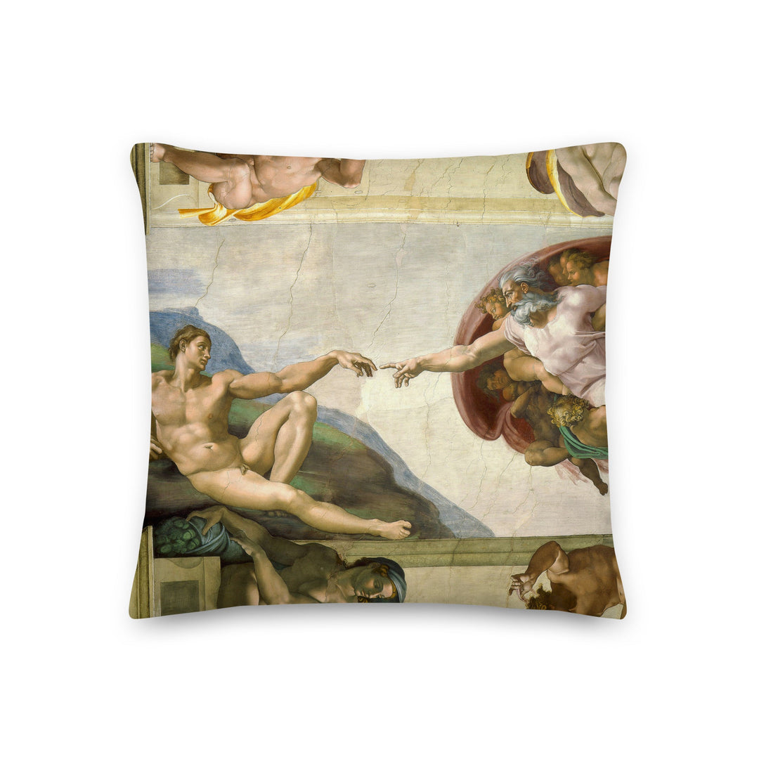 Premium-Kissen - Michelangelo, Creation of Adam 46x46 cm artlia