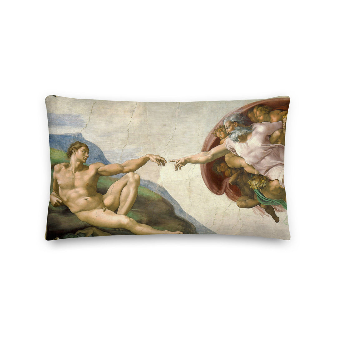 Premium-Kissen - Michelangelo, Creation of Adam 50x30 cm artlia