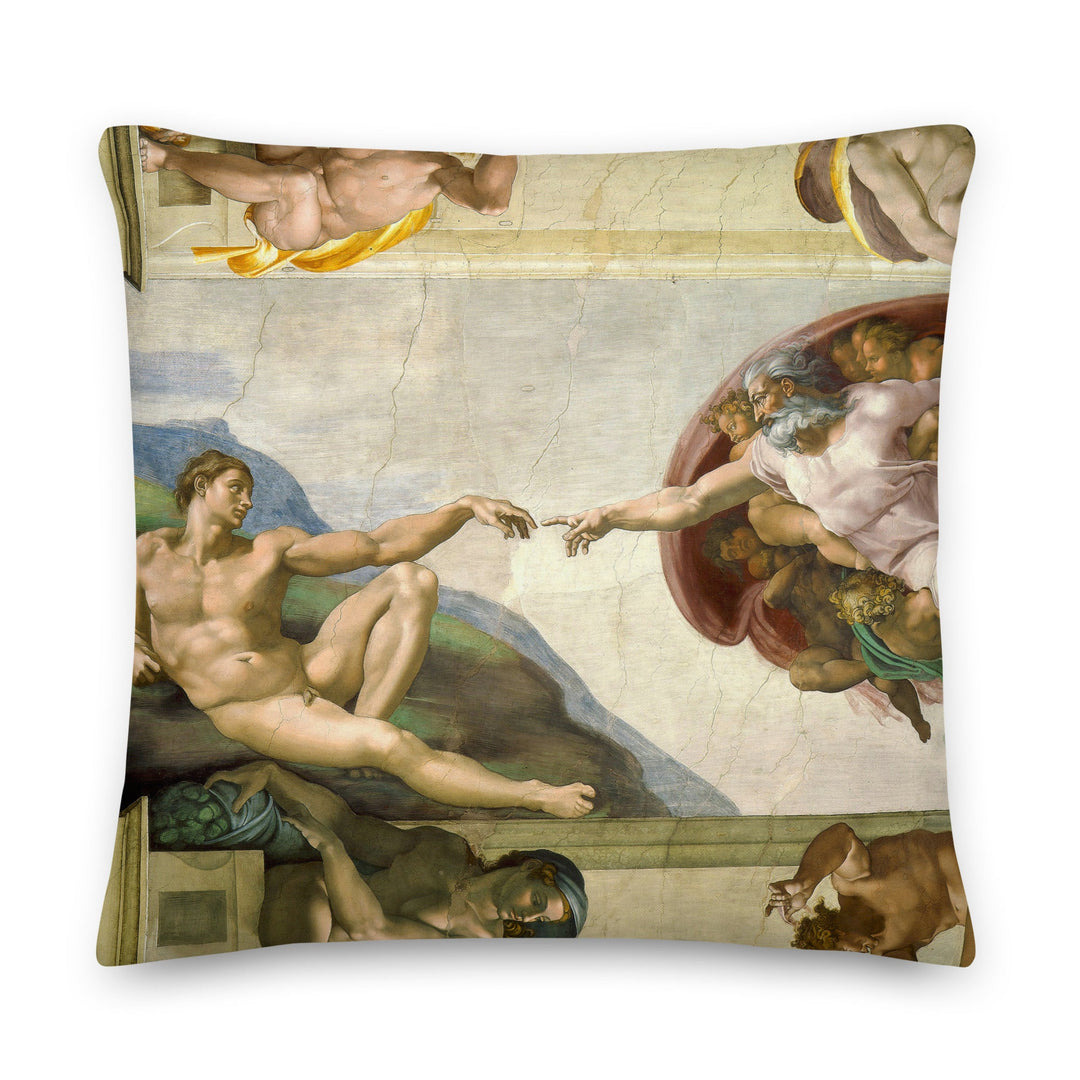 Premium-Kissen - Michelangelo, Creation of Adam 56x56 cm artlia