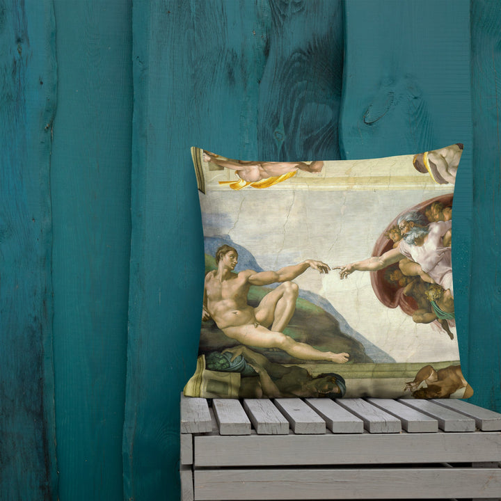 Premium-Kissen - Michelangelo, Creation of Adam artlia