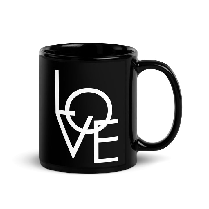 Tasse - LOVE in Gothic 0.33 L (11 oz) / ganz schwarz artlia