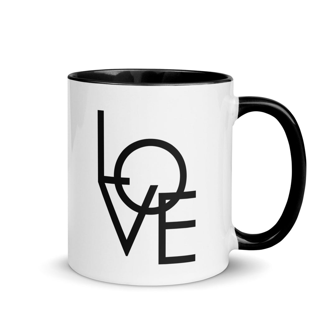 Tasse - LOVE in Gothic 0.33 L (11 oz) / Innenseite schwarz artlia