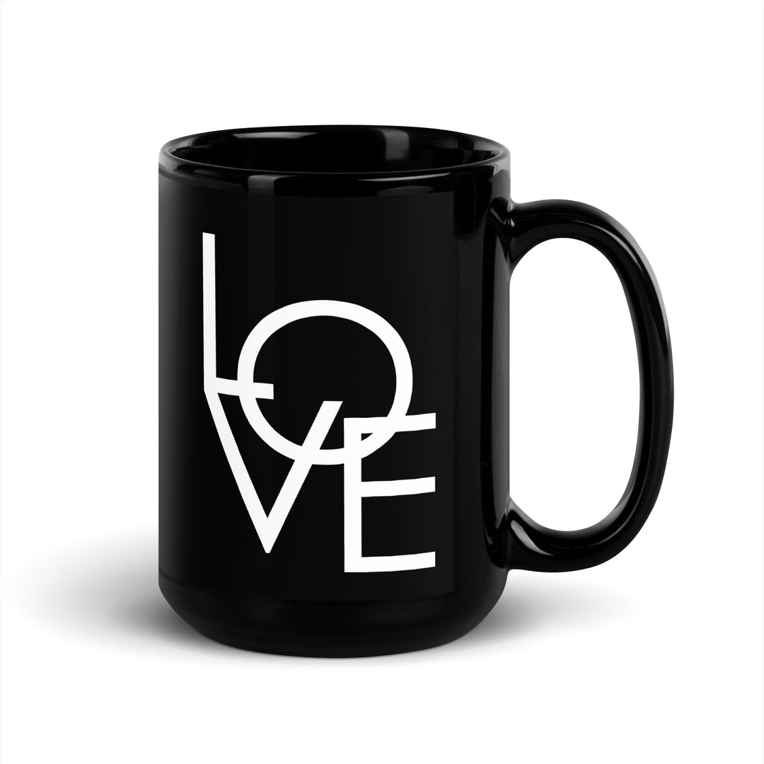 Tasse - LOVE in Gothic 0.44 L (15 oz) / ganz schwarz artlia