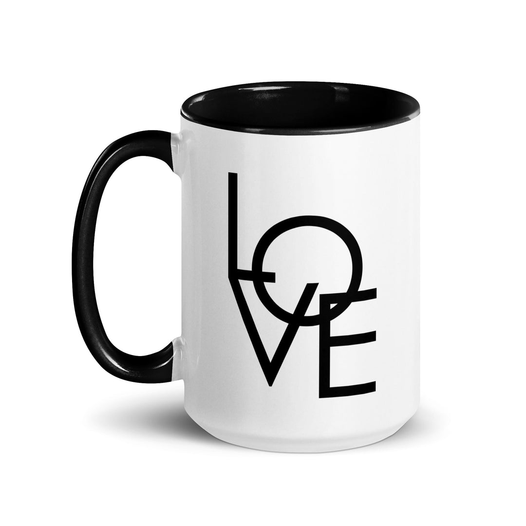 Tasse - LOVE in Gothic 0.44 L (15 oz) / Innenseite schwarz artlia
