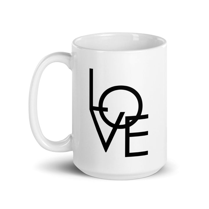 Tasse - LOVE in Gothic 0.44 L (15 oz) / weiß artlia