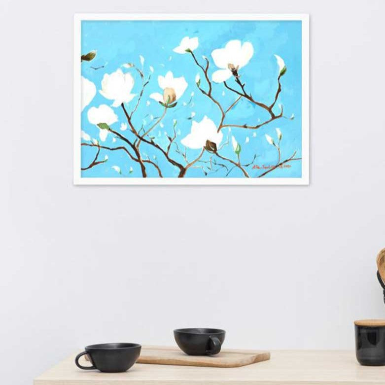 A Thousand, Shiny Magnolia - Poster artlia