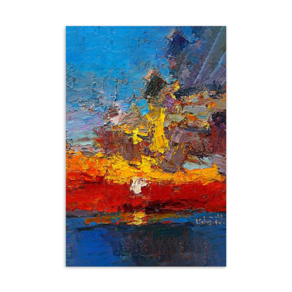 Abendrot - Postkarte artlia