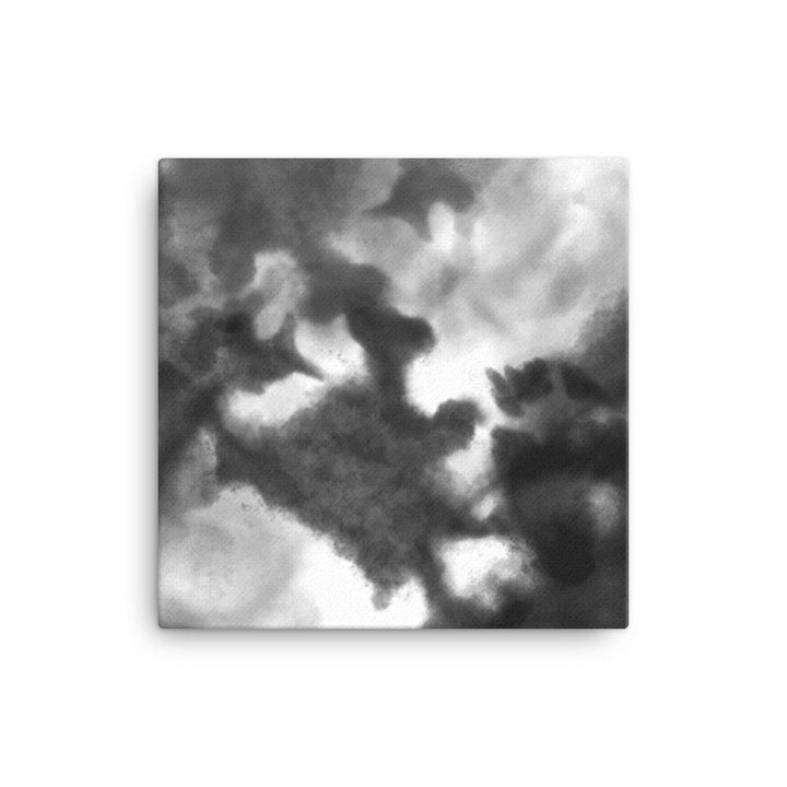 Black Watercolor - Leinwand 30x30 cm artlia