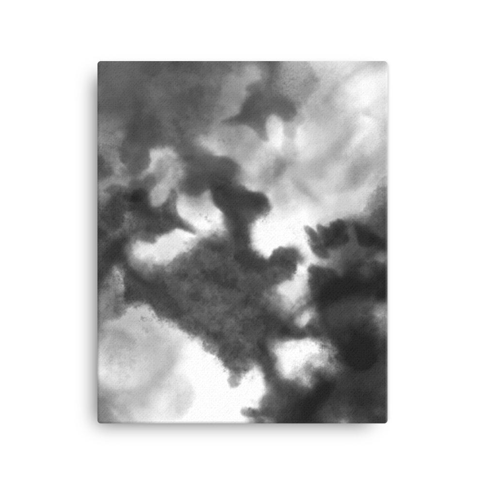 Black Watercolor - Leinwand 41x51 cm artlia