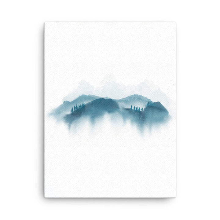 blaue Berge - Leinwand 30x41 cm artlia