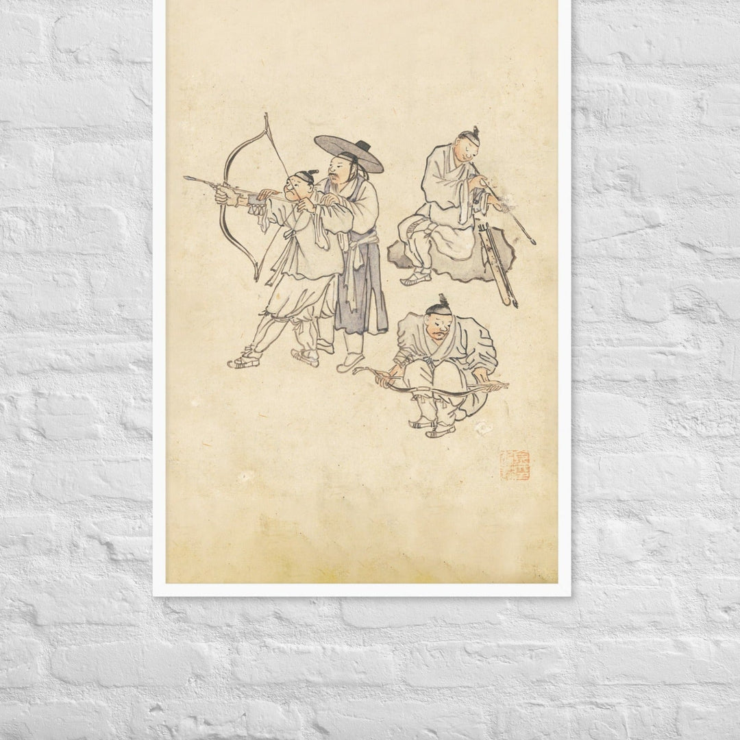 Bogenschiessen, Kim Hong-do - Poster artlia