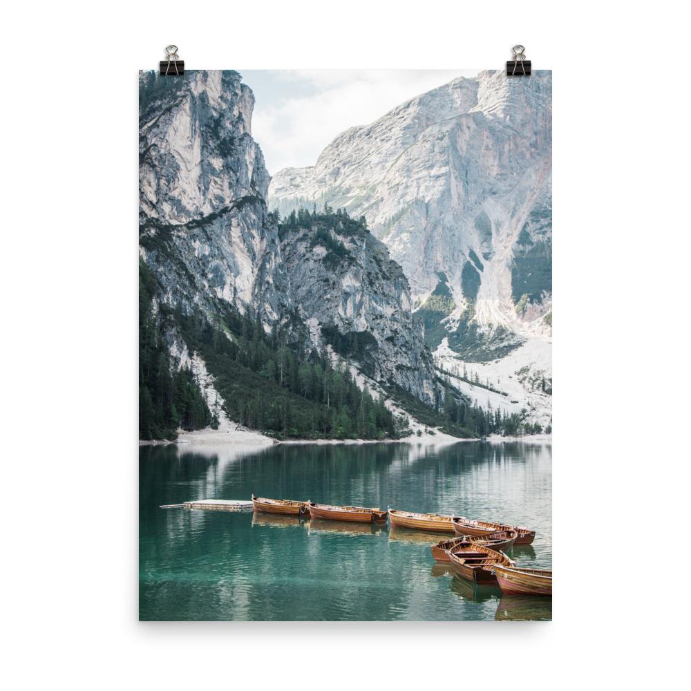 Braies lake 2 - Poster 30x41 cm artlia