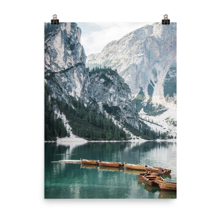 Braies lake 2 - Poster 30x41 cm artlia