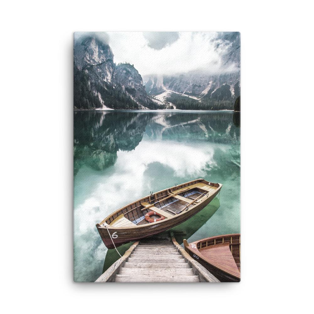 Braies Lake - Leinwand 61x91 cm artlia