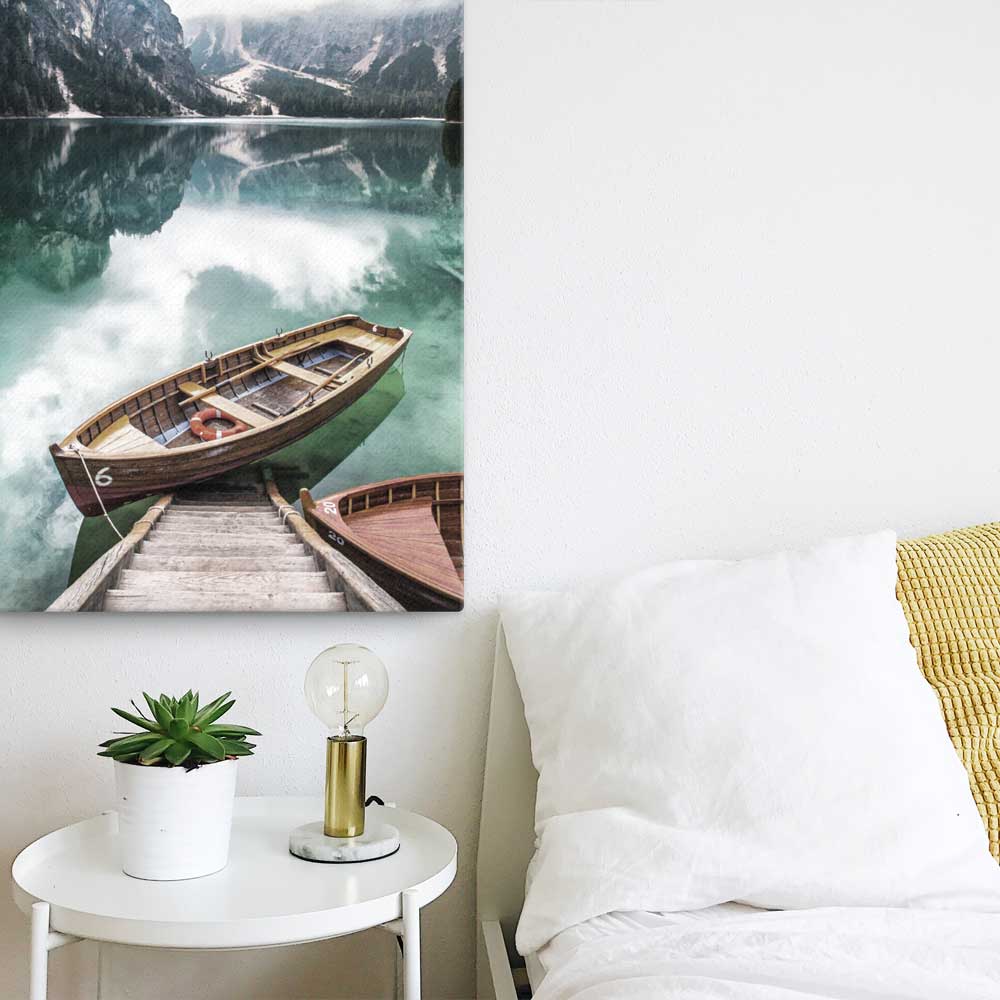 Braies Lake - Leinwand artlia