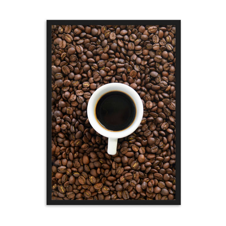 Café, Kaffeerösterei Berlin - Poster im Rahmen Schwarz / 50×70 cm artlia