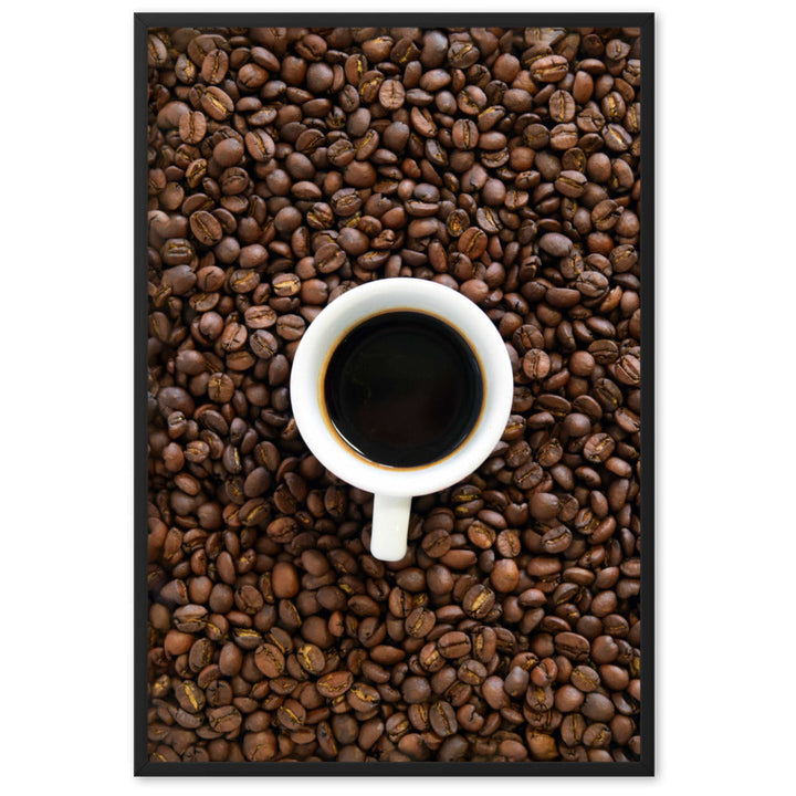 Café, Kaffeerösterei Berlin - Poster im Rahmen Schwarz / 61×91 cm artlia