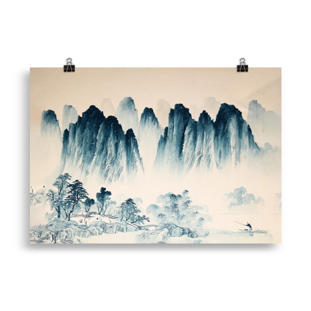 Die Berge Asiens - Poster 21×30 cm artlia