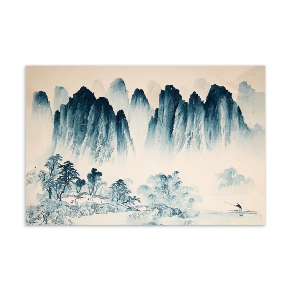 Die Berge Asiens - Postkarte artlia