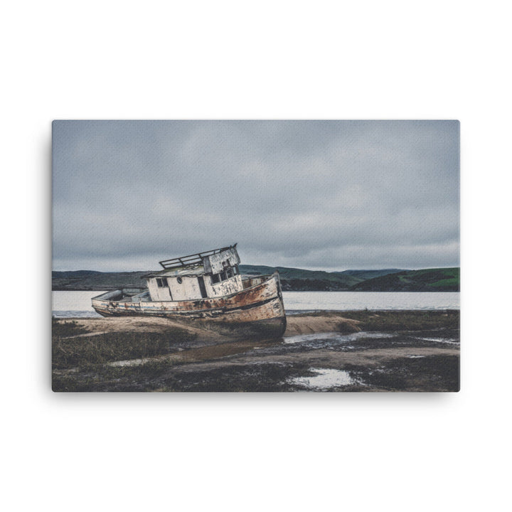 ein ruhendes Schiff - Leinwand 61x91 cm artlia