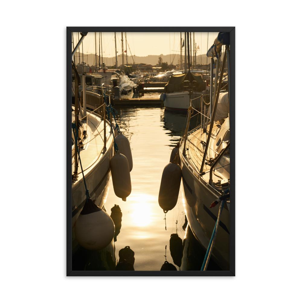 ein Sommerabend - Poster im Rahmen artlia
