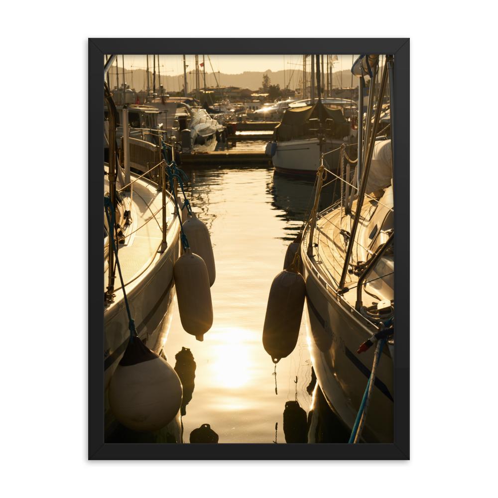 ein Sommerabend - Poster im Rahmen schwarz / 30x41 cm artlia