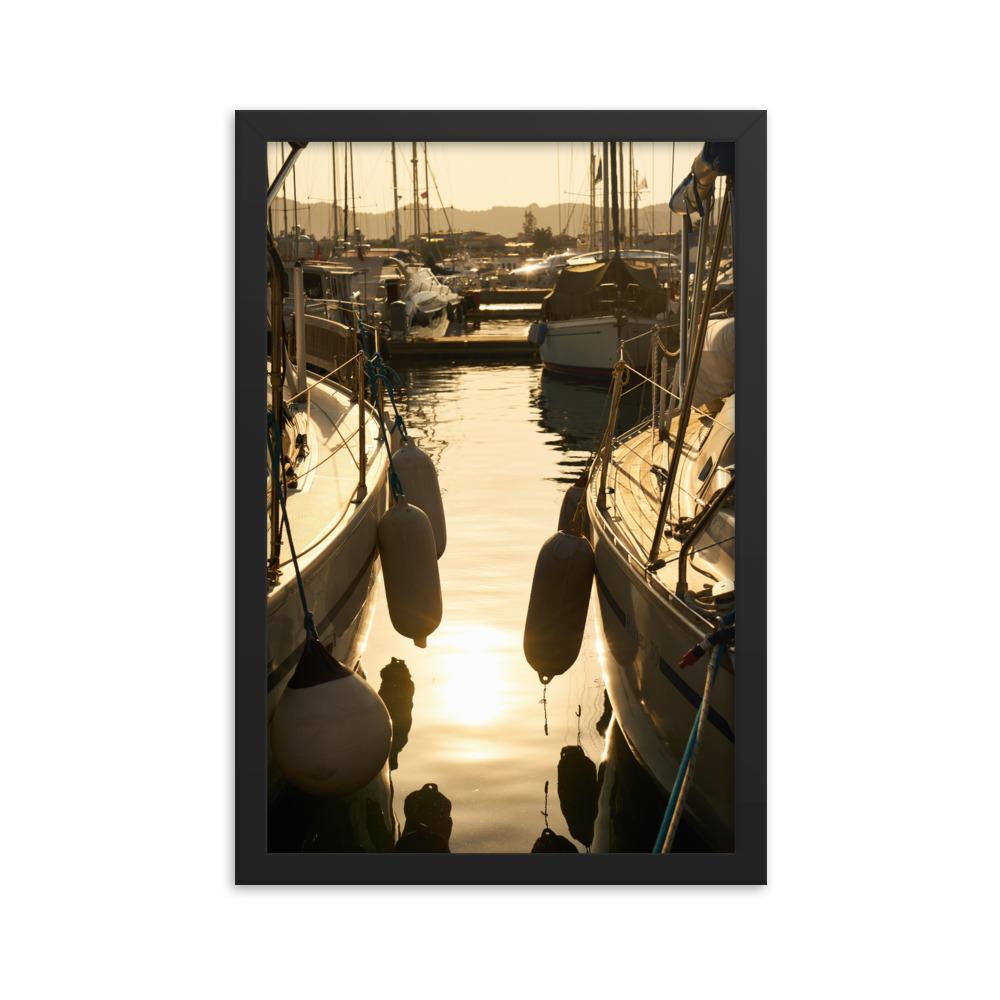 ein Sommerabend - Poster im Rahmen schwarz / 30x45 cm artlia