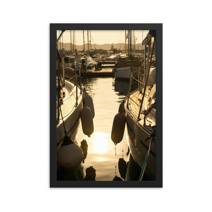 ein Sommerabend - Poster im Rahmen schwarz / 30x45 cm artlia
