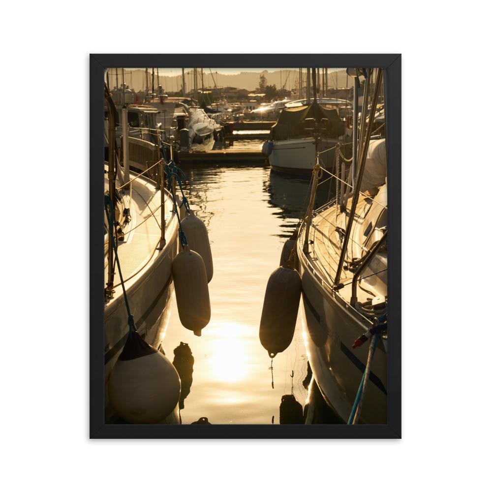 ein Sommerabend - Poster im Rahmen schwarz / 41x51 cm artlia