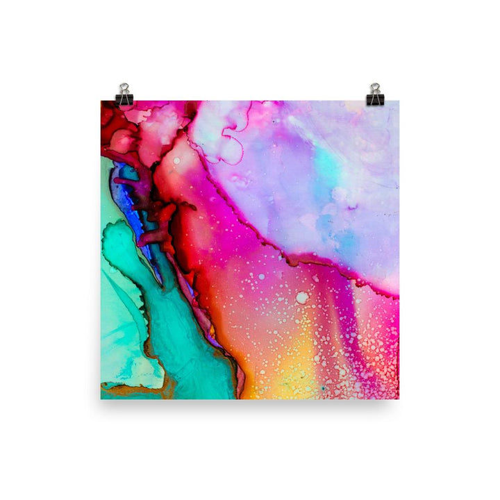 Farbenspiel - Poster 25x25 cm artlia